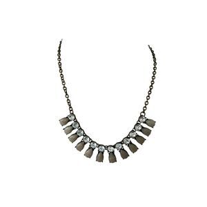 Loft rhinestone bib necklace